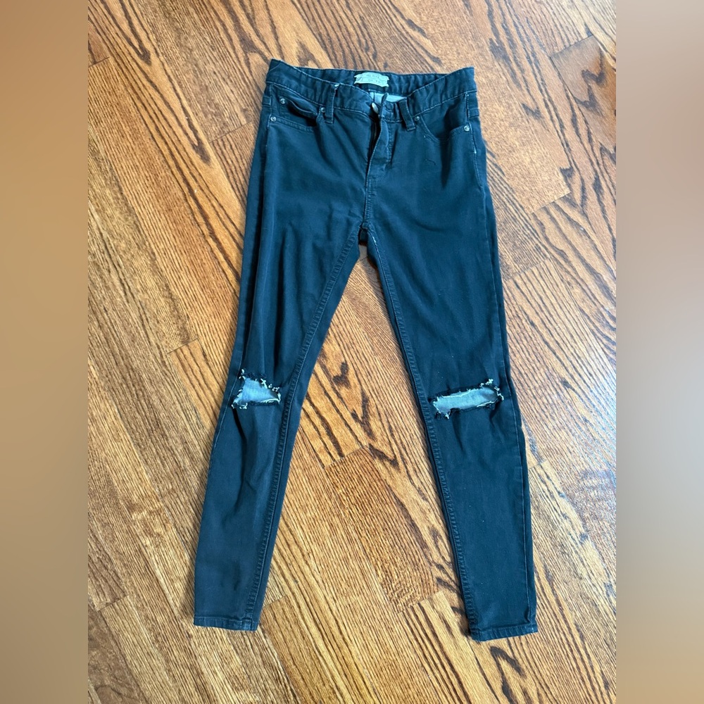 Free people black skinny jeans